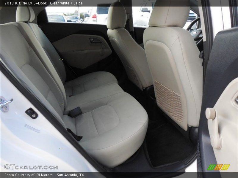 Clear White / Beige 2013 Kia Rio LX 5-Door