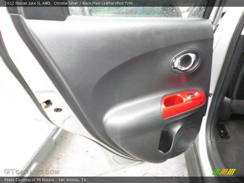 Chrome Silver / Black/Red Leather/Red Trim 2012 Nissan Juke SL AWD