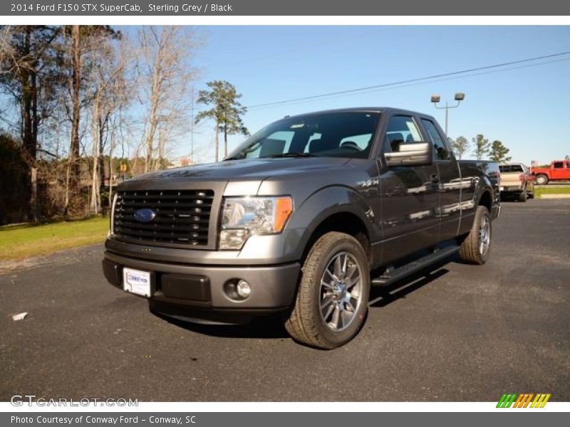 Sterling Grey / Black 2014 Ford F150 STX SuperCab