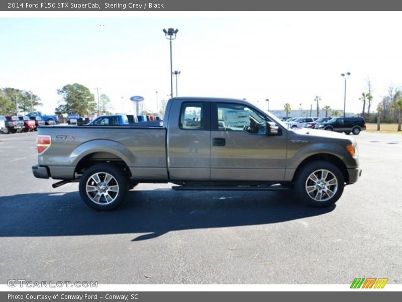 Sterling Grey / Black 2014 Ford F150 STX SuperCab