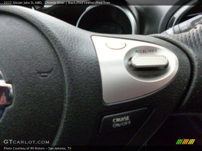 Chrome Silver / Black/Red Leather/Red Trim 2012 Nissan Juke SL AWD