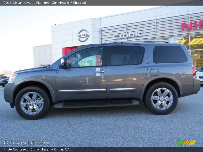 Gun Metallic / Charcoal 2014 Nissan Armada Platinum