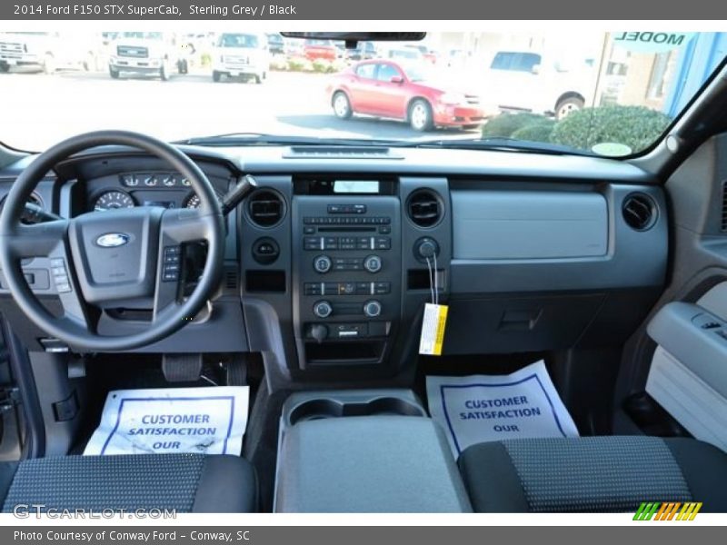 Sterling Grey / Black 2014 Ford F150 STX SuperCab