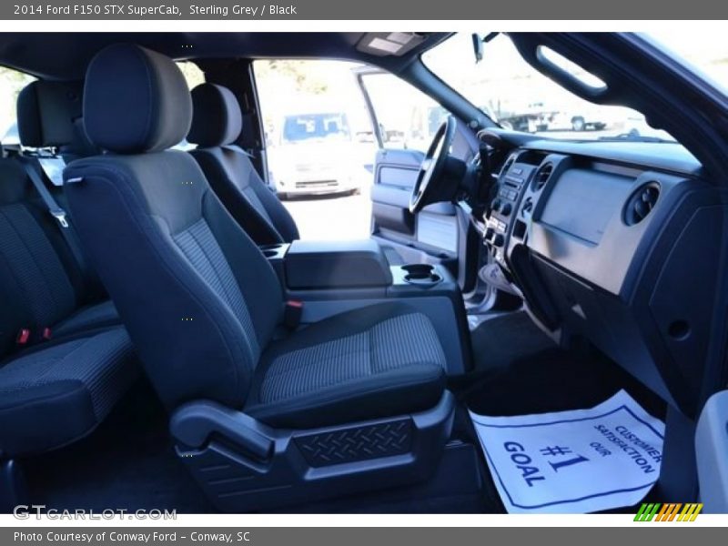 Sterling Grey / Black 2014 Ford F150 STX SuperCab