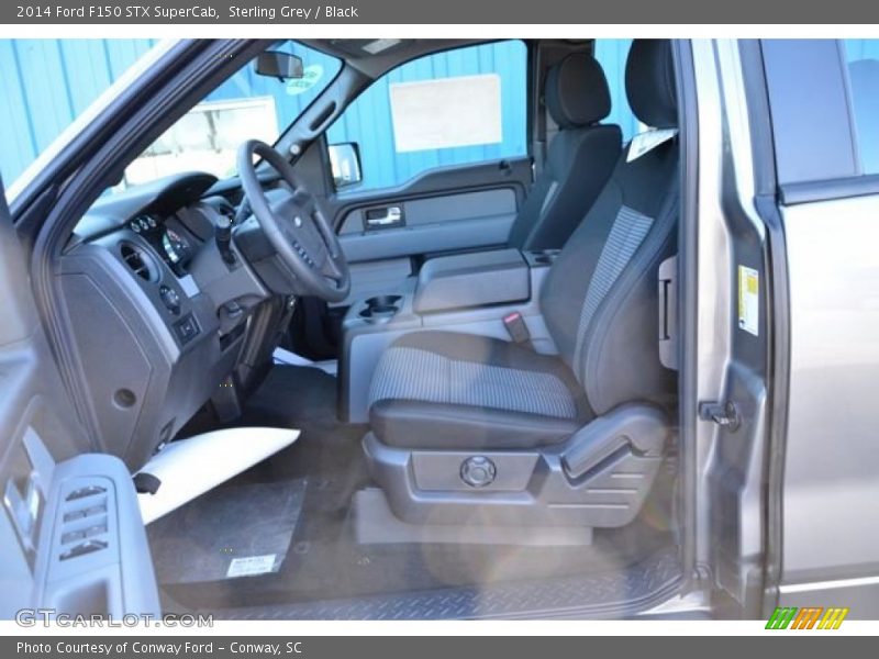 Sterling Grey / Black 2014 Ford F150 STX SuperCab
