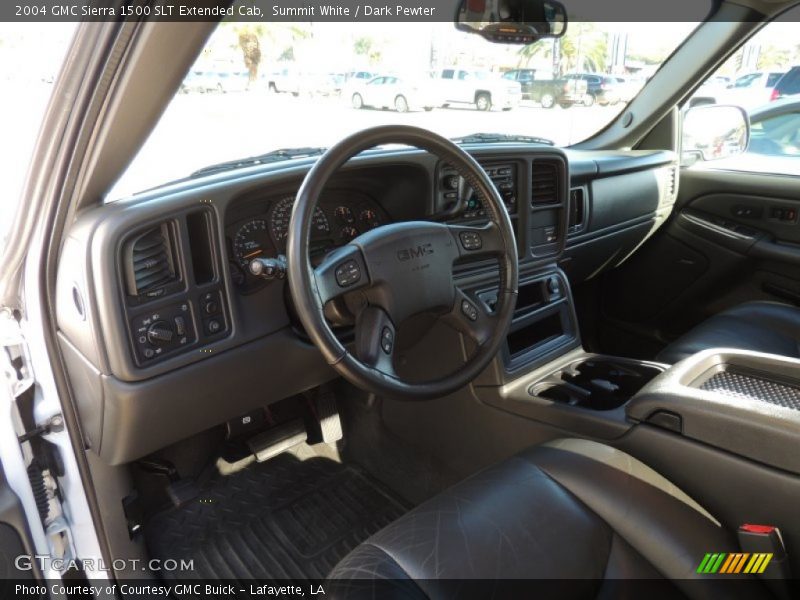 Summit White / Dark Pewter 2004 GMC Sierra 1500 SLT Extended Cab