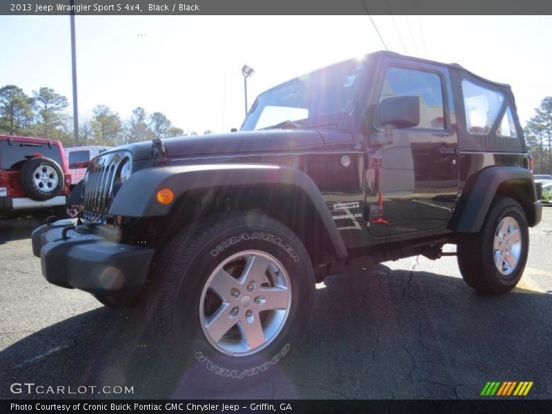Black / Black 2013 Jeep Wrangler Sport S 4x4