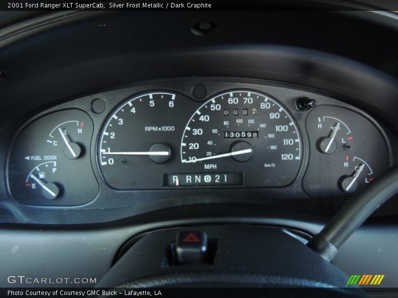 Silver Frost Metallic / Dark Graphite 2001 Ford Ranger XLT SuperCab