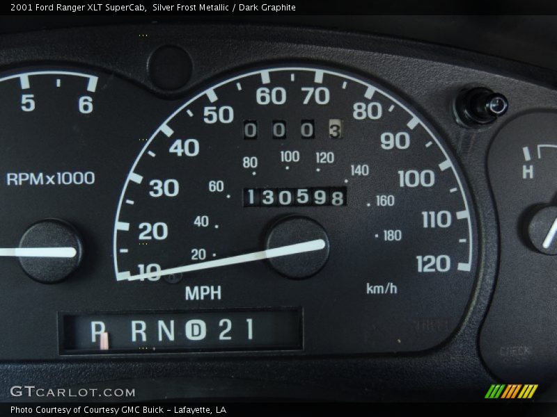 Silver Frost Metallic / Dark Graphite 2001 Ford Ranger XLT SuperCab