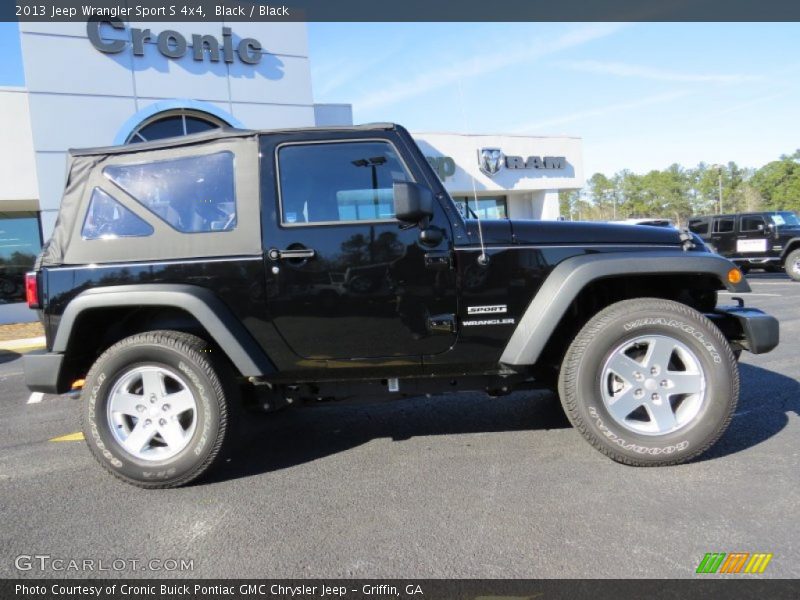 Black / Black 2013 Jeep Wrangler Sport S 4x4