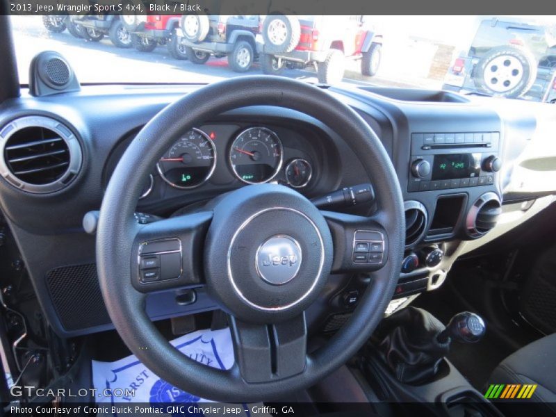 Black / Black 2013 Jeep Wrangler Sport S 4x4