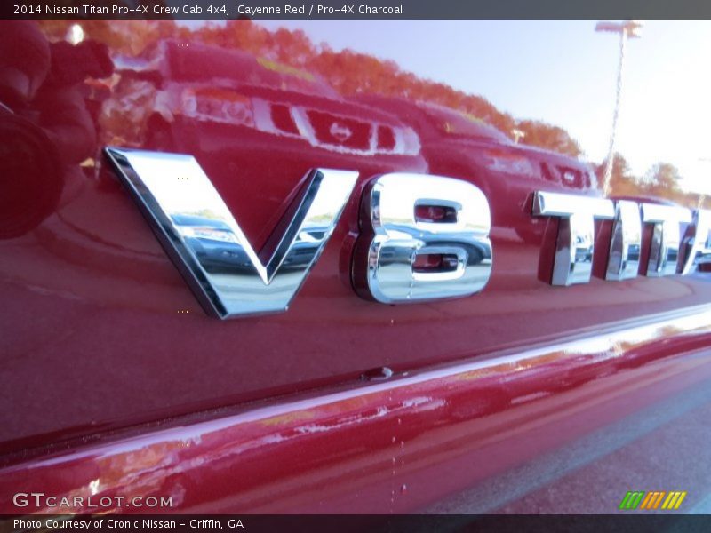 Cayenne Red / Pro-4X Charcoal 2014 Nissan Titan Pro-4X Crew Cab 4x4