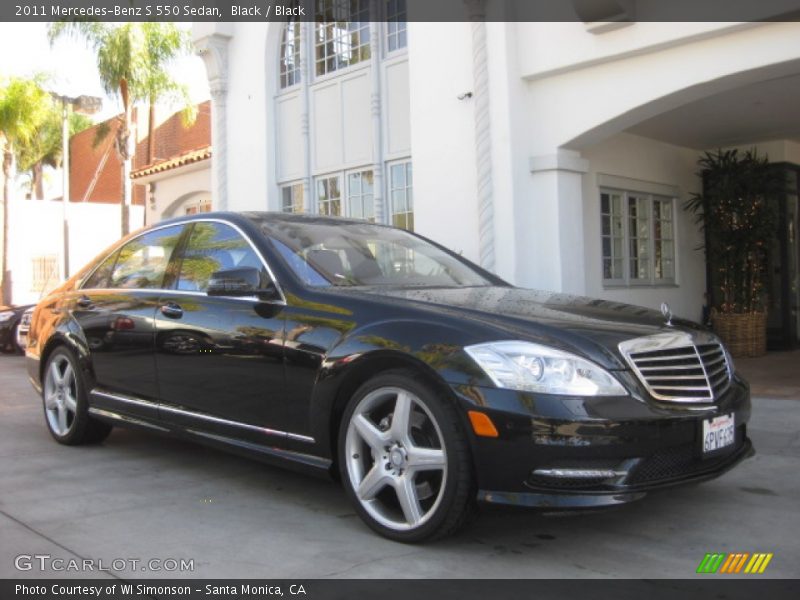 Black / Black 2011 Mercedes-Benz S 550 Sedan