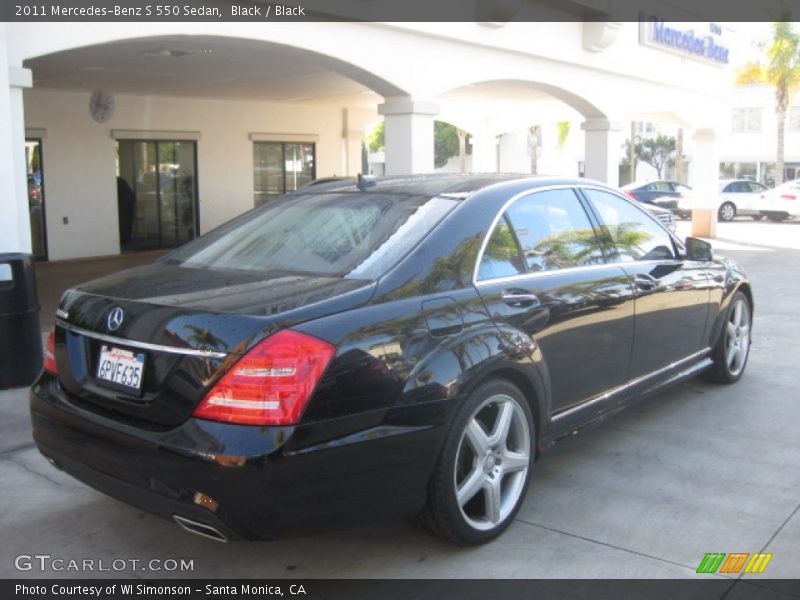 Black / Black 2011 Mercedes-Benz S 550 Sedan