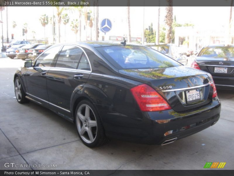 Black / Black 2011 Mercedes-Benz S 550 Sedan