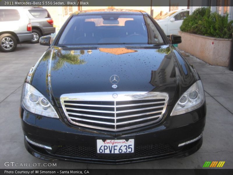 Black / Black 2011 Mercedes-Benz S 550 Sedan