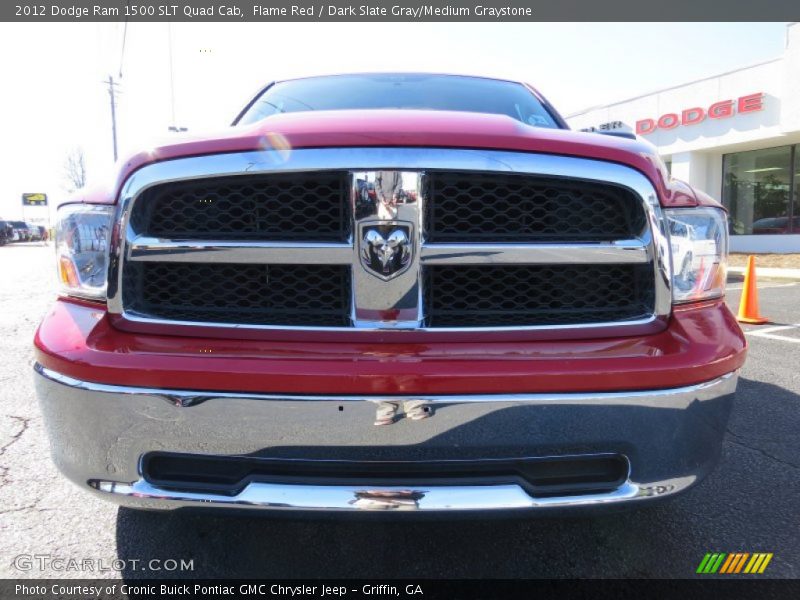 Flame Red / Dark Slate Gray/Medium Graystone 2012 Dodge Ram 1500 SLT Quad Cab