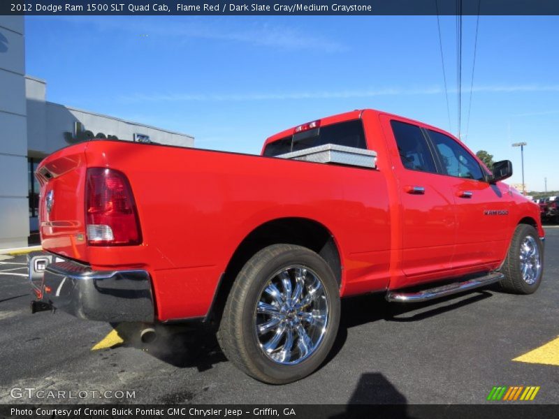 Flame Red / Dark Slate Gray/Medium Graystone 2012 Dodge Ram 1500 SLT Quad Cab