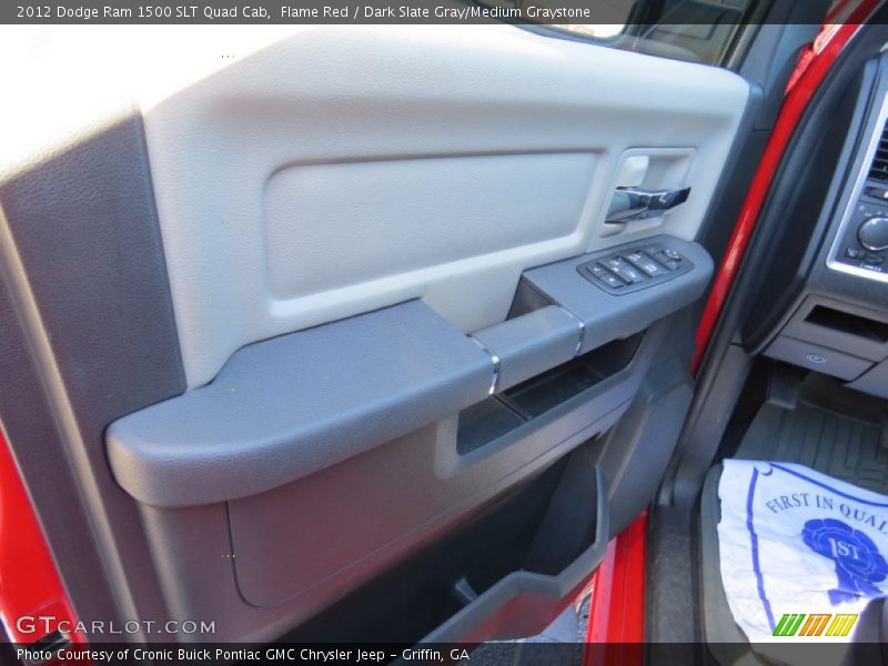 Flame Red / Dark Slate Gray/Medium Graystone 2012 Dodge Ram 1500 SLT Quad Cab