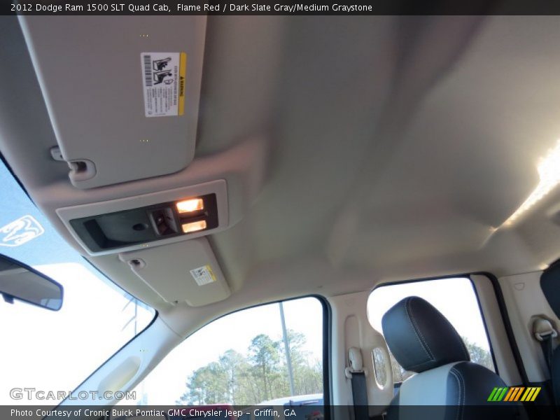 Flame Red / Dark Slate Gray/Medium Graystone 2012 Dodge Ram 1500 SLT Quad Cab