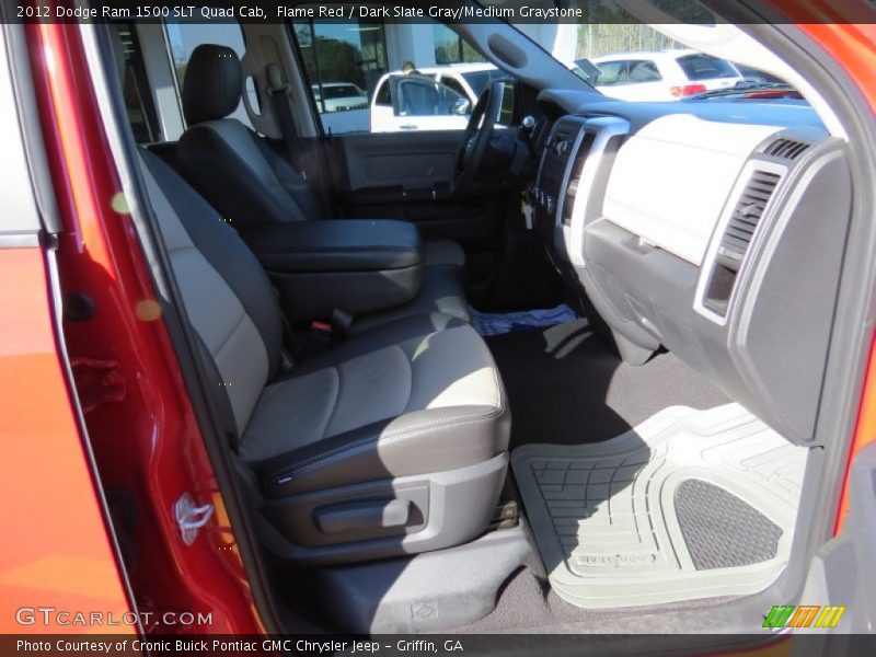 Flame Red / Dark Slate Gray/Medium Graystone 2012 Dodge Ram 1500 SLT Quad Cab