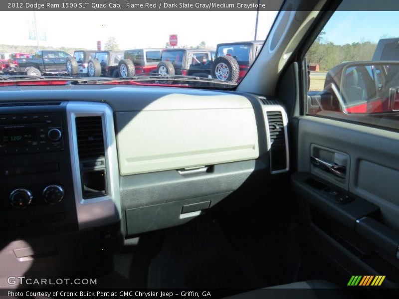 Flame Red / Dark Slate Gray/Medium Graystone 2012 Dodge Ram 1500 SLT Quad Cab