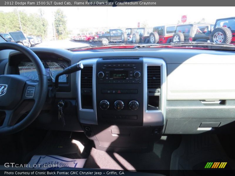 Flame Red / Dark Slate Gray/Medium Graystone 2012 Dodge Ram 1500 SLT Quad Cab