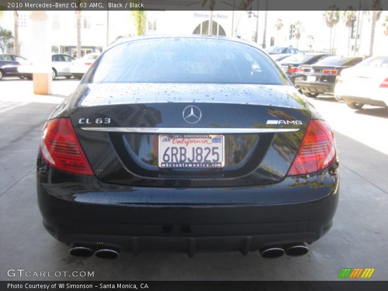 Black / Black 2010 Mercedes-Benz CL 63 AMG
