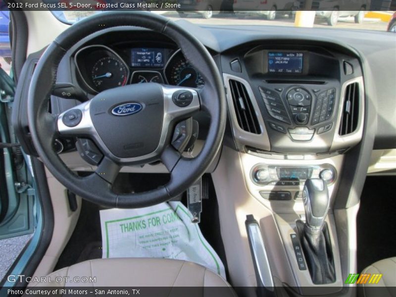 Frosted Glass Metallic / Stone 2012 Ford Focus SEL 5-Door