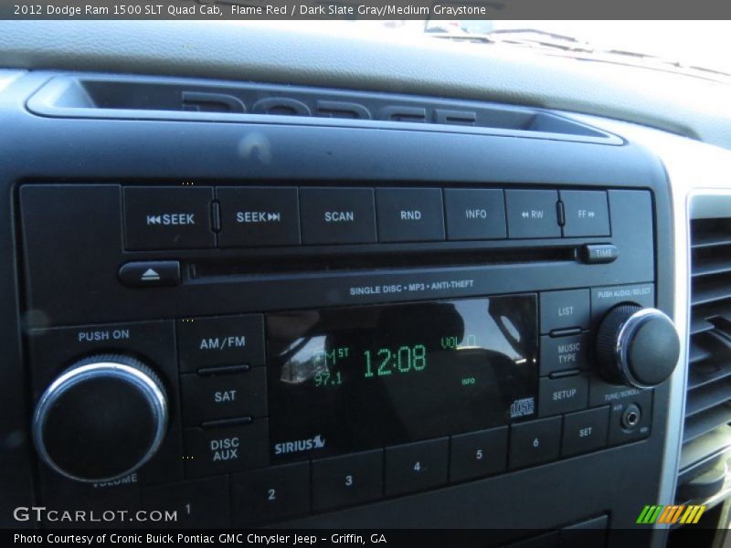 Flame Red / Dark Slate Gray/Medium Graystone 2012 Dodge Ram 1500 SLT Quad Cab