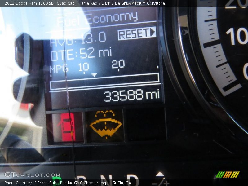 Flame Red / Dark Slate Gray/Medium Graystone 2012 Dodge Ram 1500 SLT Quad Cab