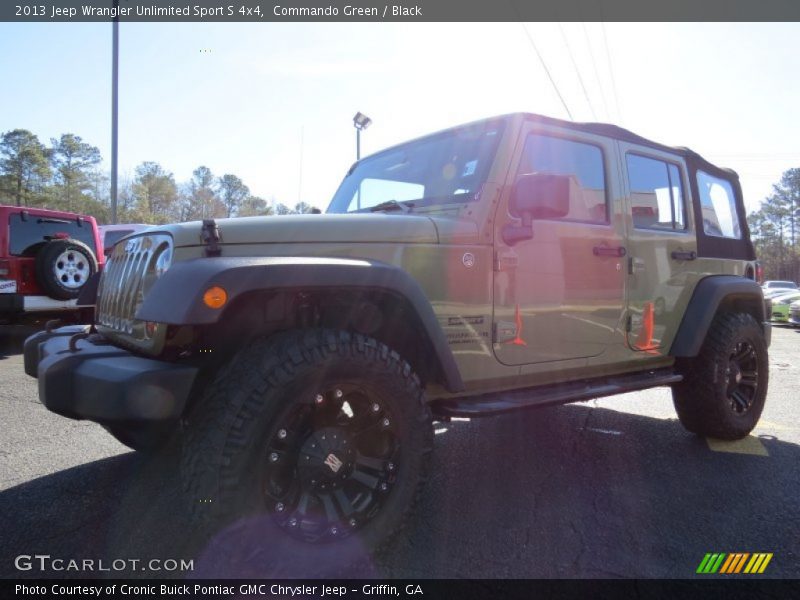 Commando Green / Black 2013 Jeep Wrangler Unlimited Sport S 4x4