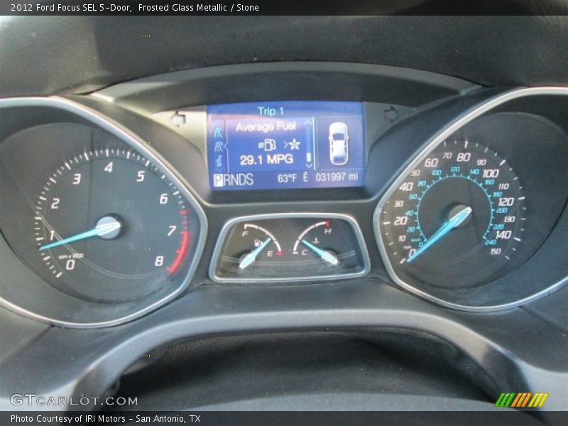 Frosted Glass Metallic / Stone 2012 Ford Focus SEL 5-Door