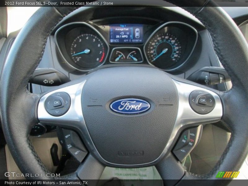Frosted Glass Metallic / Stone 2012 Ford Focus SEL 5-Door