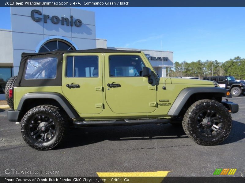Commando Green / Black 2013 Jeep Wrangler Unlimited Sport S 4x4