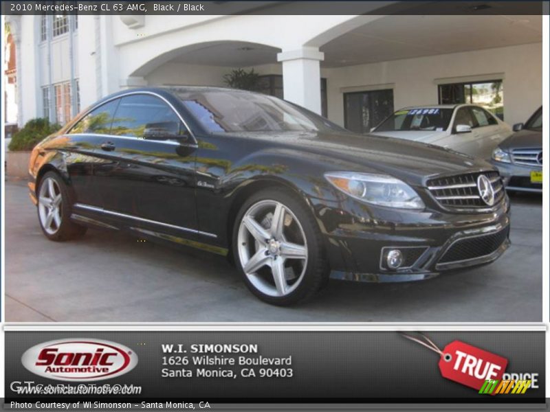 Black / Black 2010 Mercedes-Benz CL 63 AMG