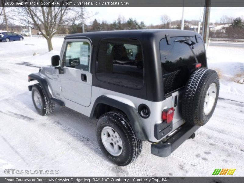 Bright Silver Metallic / Dark Slate Gray 2005 Jeep Wrangler Sport 4x4