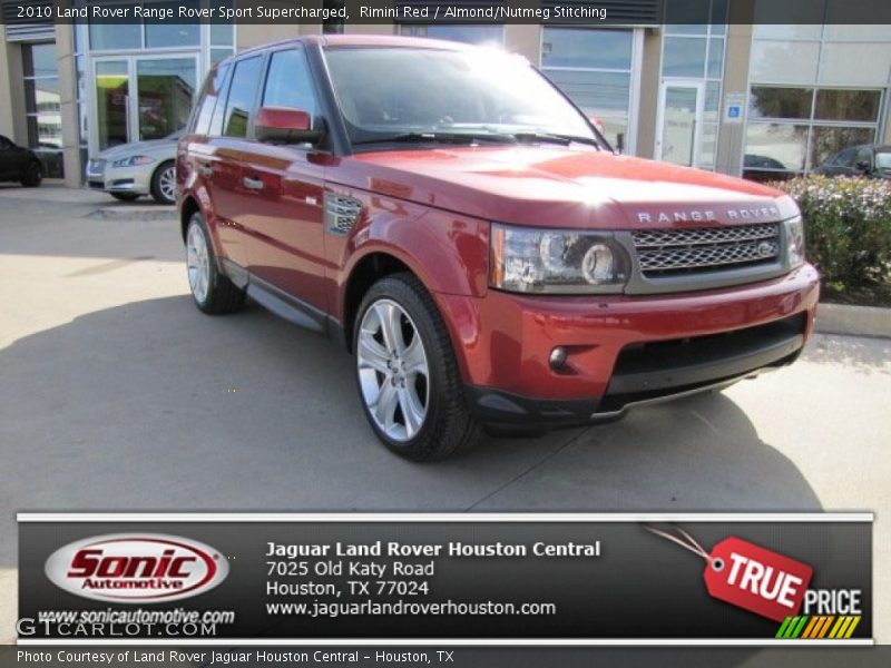 Rimini Red / Almond/Nutmeg Stitching 2010 Land Rover Range Rover Sport Supercharged