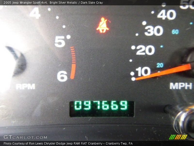 Bright Silver Metallic / Dark Slate Gray 2005 Jeep Wrangler Sport 4x4