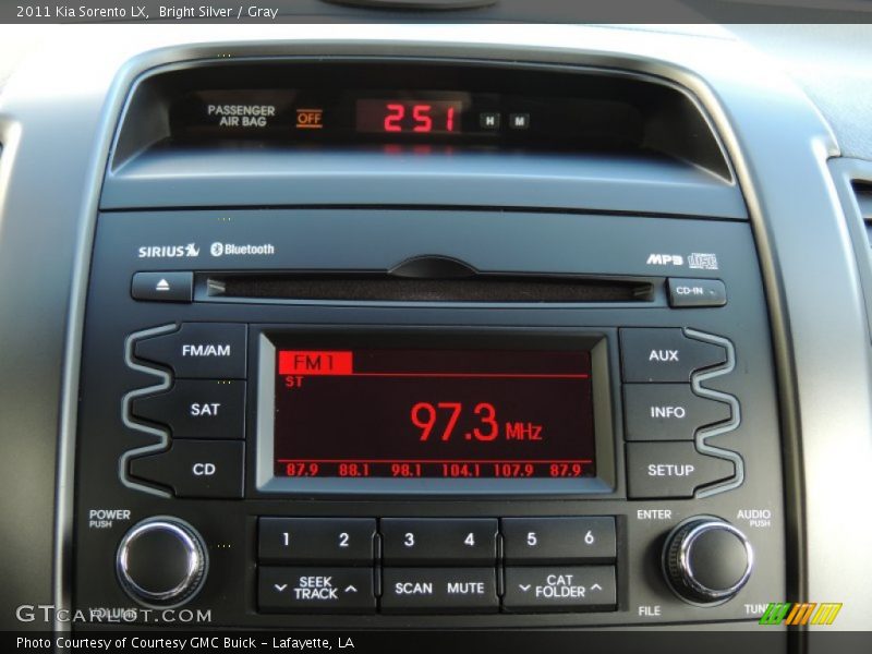 Bright Silver / Gray 2011 Kia Sorento LX
