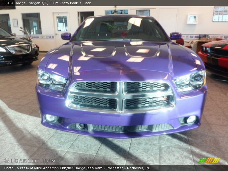 Plum Crazy Pearl / Black 2014 Dodge Charger R/T