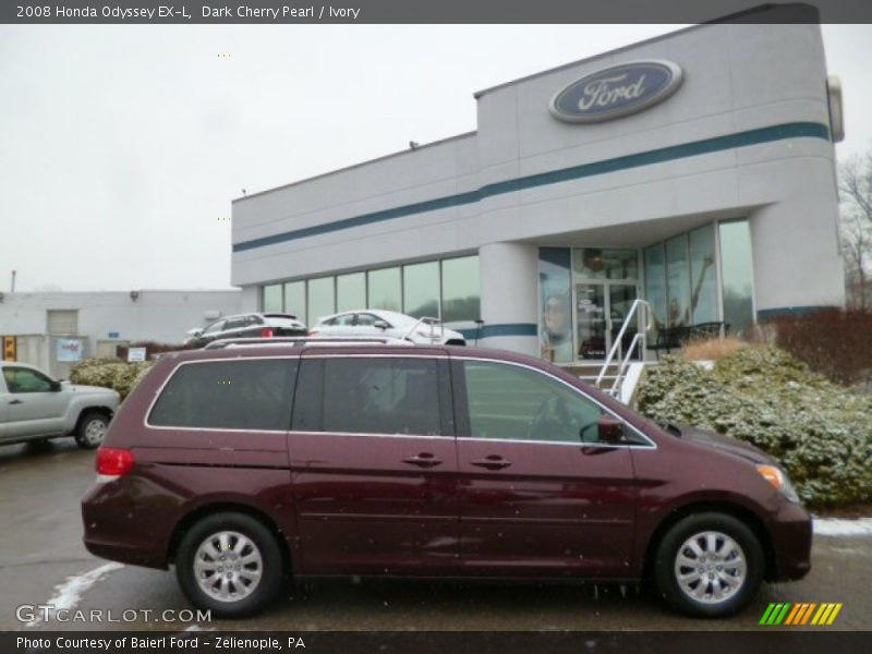 Dark Cherry Pearl / Ivory 2008 Honda Odyssey EX-L