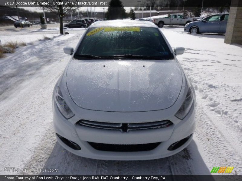 Bright White / Black/Light Frost 2013 Dodge Dart Limited