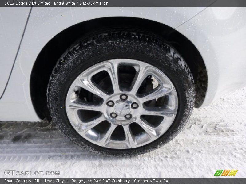 Bright White / Black/Light Frost 2013 Dodge Dart Limited