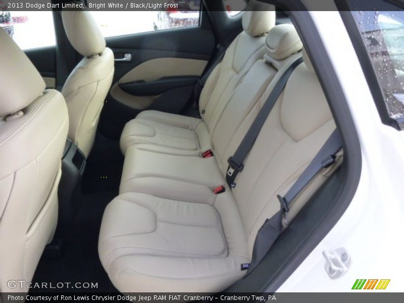 Bright White / Black/Light Frost 2013 Dodge Dart Limited