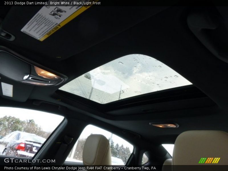 Bright White / Black/Light Frost 2013 Dodge Dart Limited