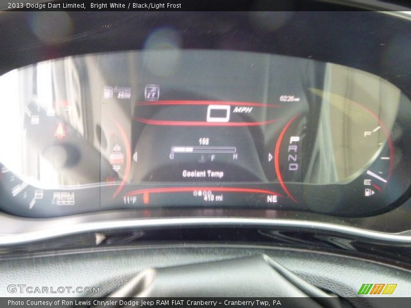 Bright White / Black/Light Frost 2013 Dodge Dart Limited