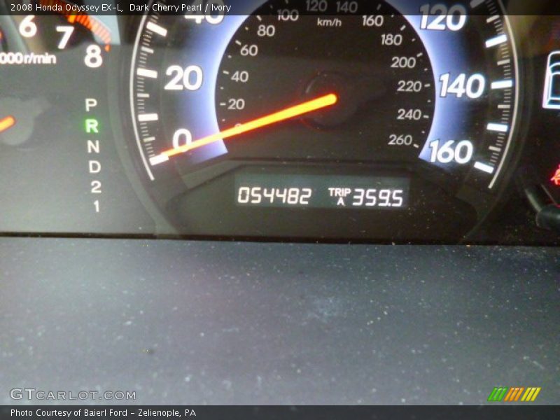 Dark Cherry Pearl / Ivory 2008 Honda Odyssey EX-L