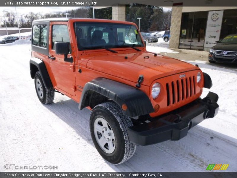 Crush Orange / Black 2012 Jeep Wrangler Sport 4x4