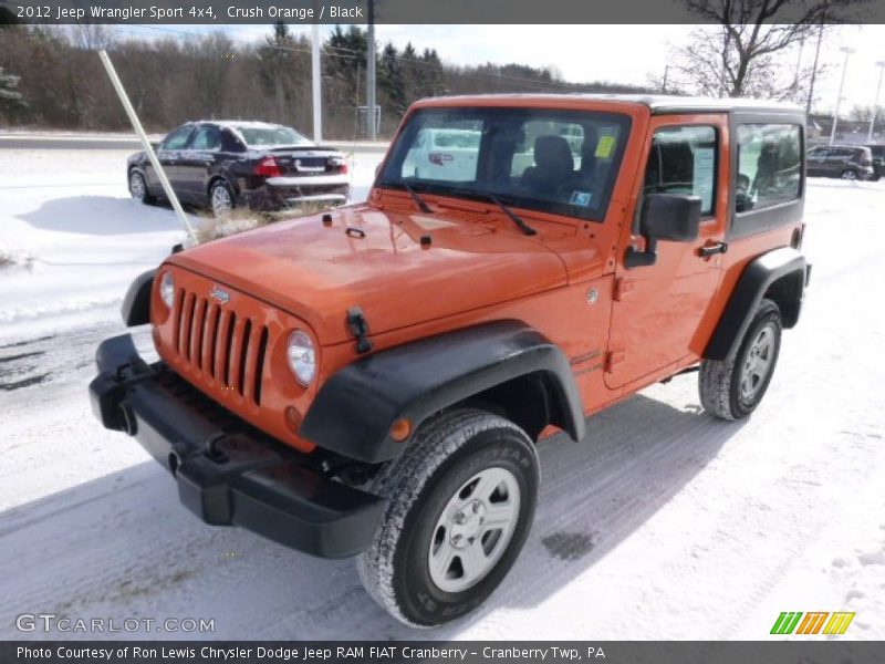 Crush Orange / Black 2012 Jeep Wrangler Sport 4x4